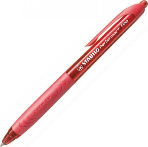 Stabilo Στυλό Ballpoint 0.7mm με Κόκκινο Mελάνι Performer+ Fine