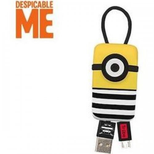 Tribe Keychain / Retractable USB 2.0 to micro USB Cable Πολύχρωμο 0.22m (Jail Time Minion)
