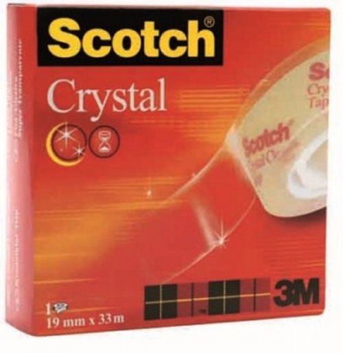 Κολλητική Ταινία Διάφανη Scotch Crystal 19X33m