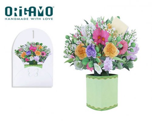 Origamo Κάρτα Ευχετήρια  FLOBOUQUET Λουλούδια 30x34.3cm FLOREVER
