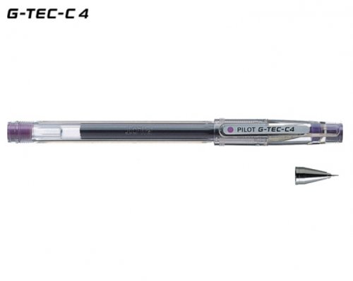 Pilot Στυλό Gel 0.4mm με Μωβ Mελάνι G-Tec-C4