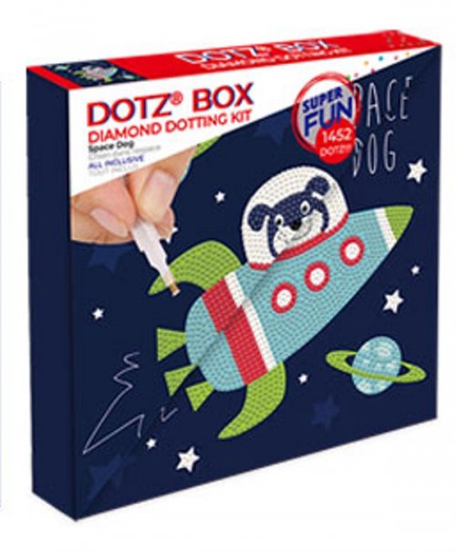 Diamond Dotz Ψηφιδωτό Διαστημικός  Σκύλος 22x22cm BOX